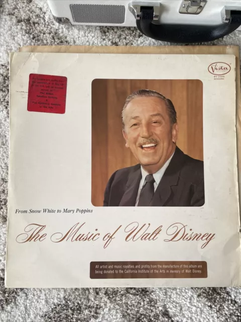 WALT DISNEY The Music of  / 1967 Mono Vinyl LP  (Snow White, Mary Poppins)