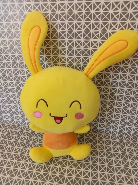 Peluche doudou musical lapin jaune Le monde des  Titounis Lansay 2019