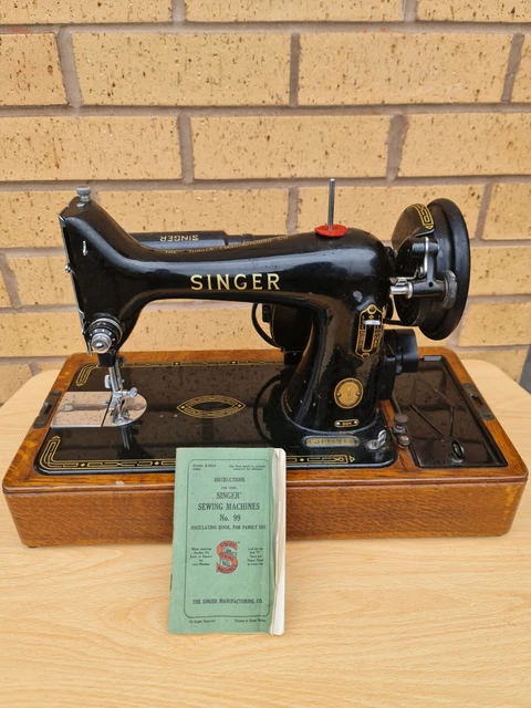 Vintage Singer 99k Electric Sewing Machine 1954 Boxed Untested