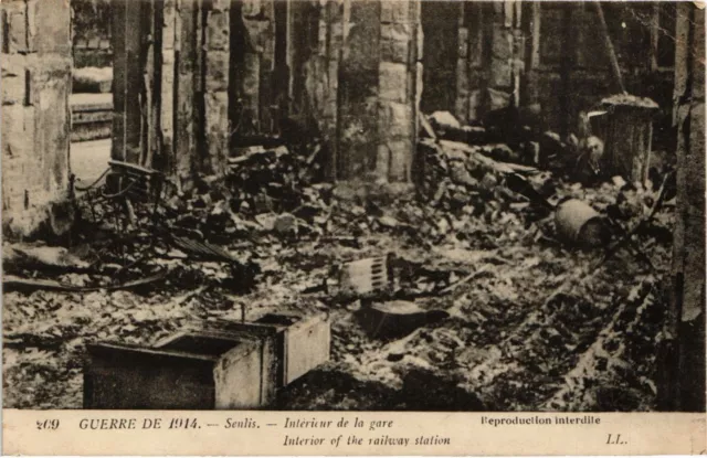 CPA Guerre 1914-SENLIS Interieur de la gare Interior of the railway (291668)