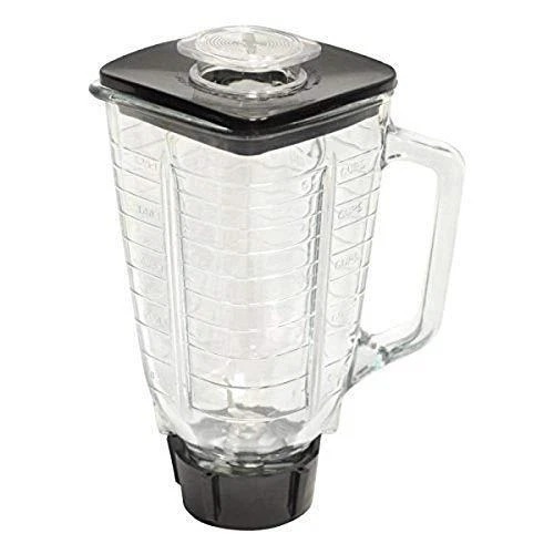 Ronnel Collection 6-Piece Square Glass Blender Jar Replacement Kit for Oster