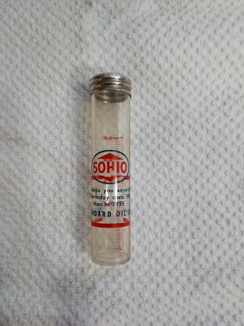 Vintage Sohio Standard Oil Co Gas Station Plastic Tube Dime Promo Bank