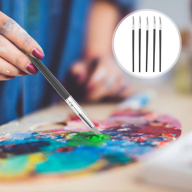 5 piezas hágalo usted mismo herramientas de arcilla arte en uñas lápiz cepillo silicona suave arte en uñas cerámica artesanal