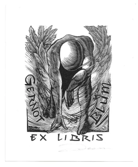 JAN MEEUS: Exlibris für Gernot Blum