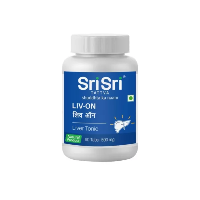 Sri Sri Tattva Liv-ON 500mg Tablet Improves Digestive Function & Appetite Herbal