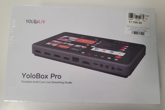 YoloLiv YoloBox Pro Portable Multi-Camera Encoder/Streamer, Switcher/Monitor...