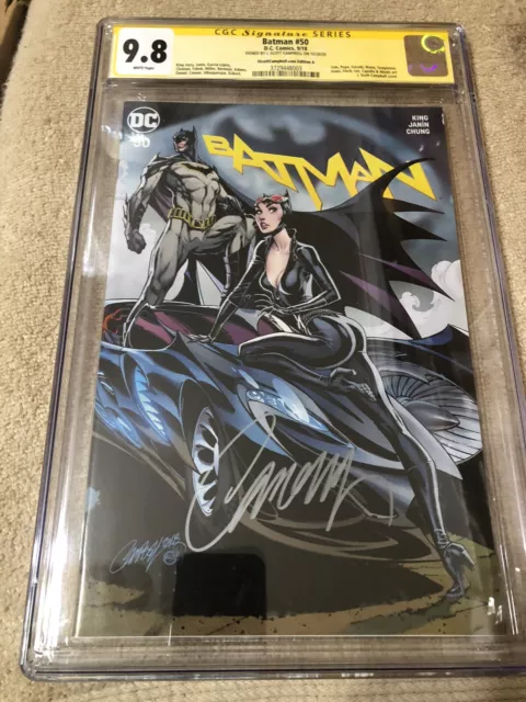 Batman 50 CGC 9.8 SS Campbell Catwoman Variant Cover 9/18 3