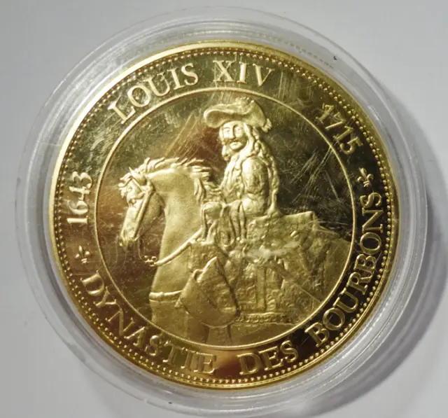 Médaille Louis XIV, Collection Rois & Reines de France, vers 2000 !!