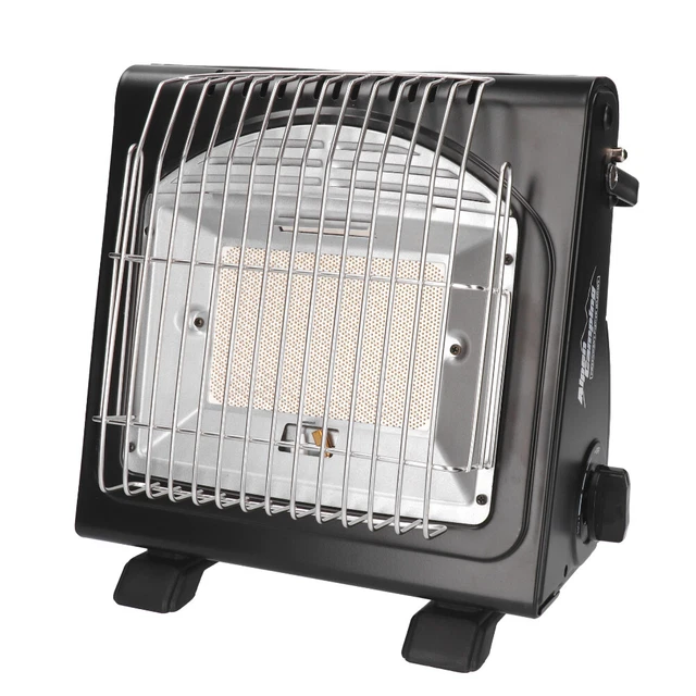 2in1 Tragbare Gasheizung Camping Gaskocher Propan-Butan Gasheizung Keramik 1,7KW 2