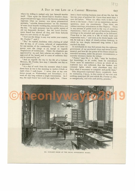 Mr Fowler (Ministro) presso il Consiglio del governo locale, illustrazione libro (stampa), c1893