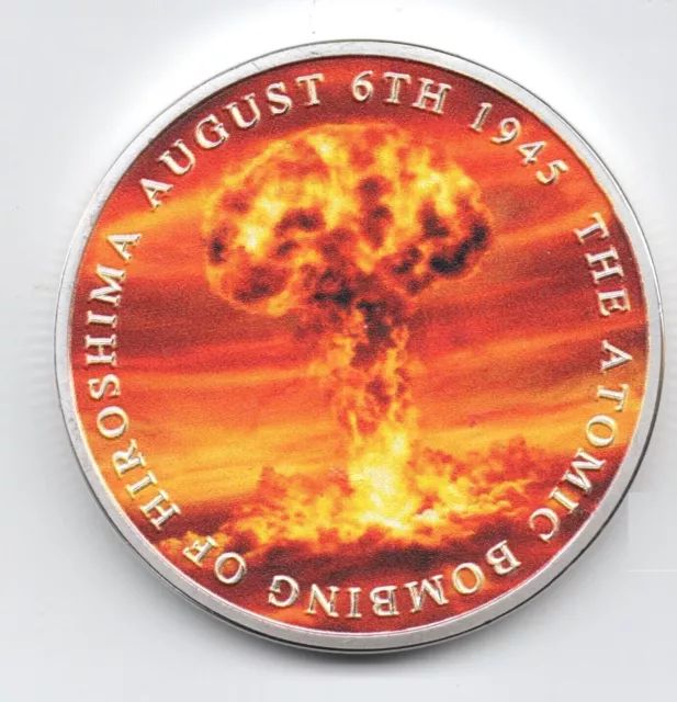 ENOLA GAY GOLD Silver Coin Nuclear Bomb Hiroshima Navy Air Plane Japan ...