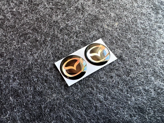 2 Stück Auto Aufkleber 10mm - Emblem Sticker Für Schlüssel & Fernbedienung