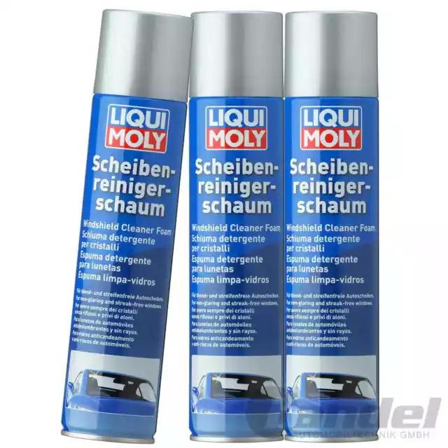 3x 300ml Liqui Moly Scheibenreinigerschaum Reinger Mousse Nettoyeur Canette