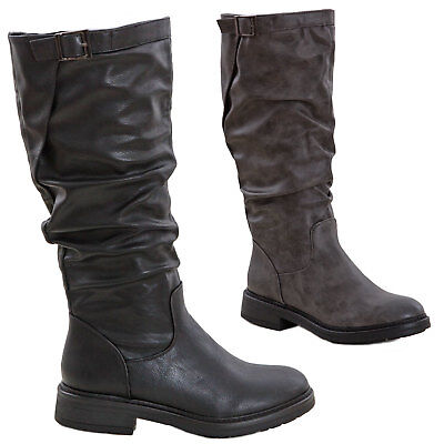 Toocool Chaussures pour femme Biker Motocycliste en cuir synthétique Casual Boucle LO-991 