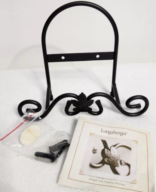 Longaberger Foundry Collection Wrought Iron Easel/ Stand Holder Hanger 71361 NEW