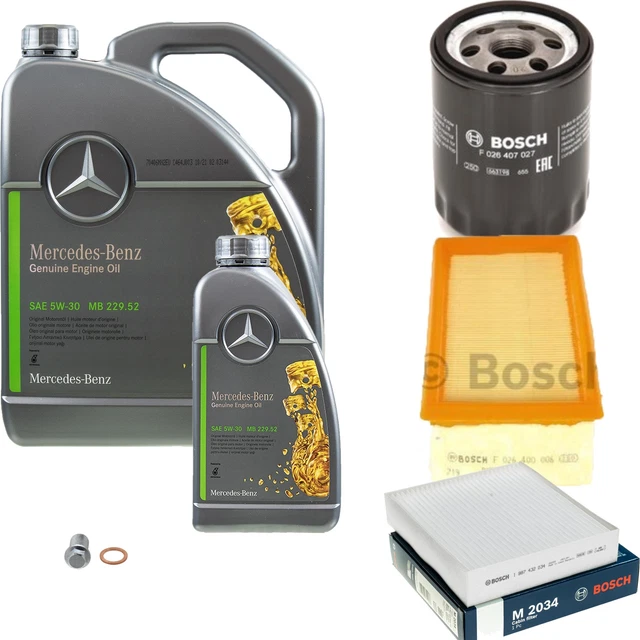 BOSCH Ölfilter 10 L Mercedes Öl 5W-30 229.52 Für R-Klasse Vito Bus