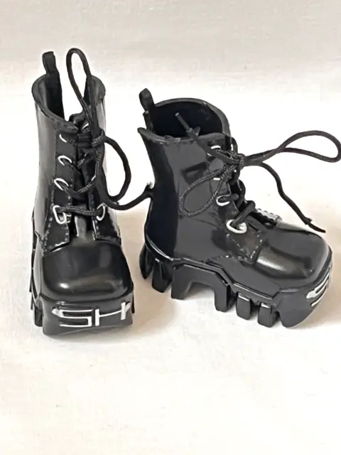Rainbow high doll clothes REXX McQUEEN Shadow High Replacement/Spare Black Boots