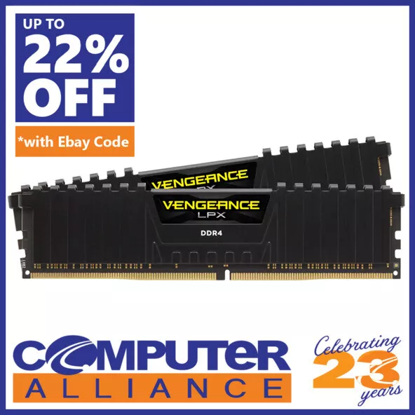 32GB Corsair (2x16) DDR4 3600Mhz Vengeance LPX Ram Kit CMK32GX4M2D3600C18