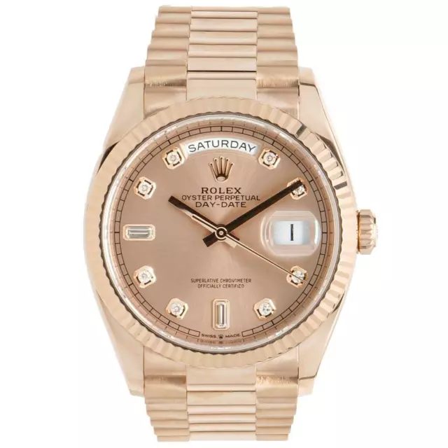 ROLEX ORO ROSA 18K 36 mm data giorno presidente 118205 scatola