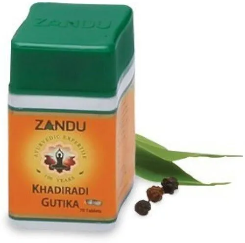 Zandu Khadiradi Gutika 70 tablets