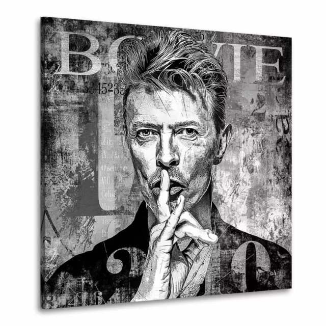 Leinwandbild Pop Art David Bowie Musik Wandbilder Wanddeko Bild Leinwand