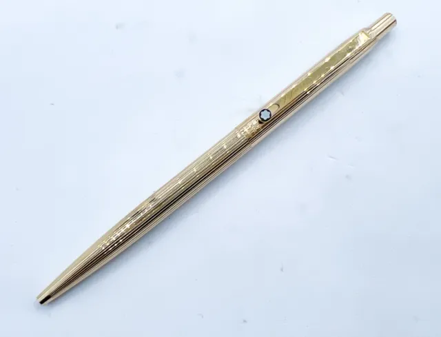 MONTBLANC NOBLESSE Gold Plated Ballpoint Pen Germany Free Shipping