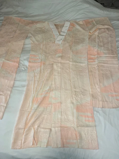 kimono pure silk pink juban