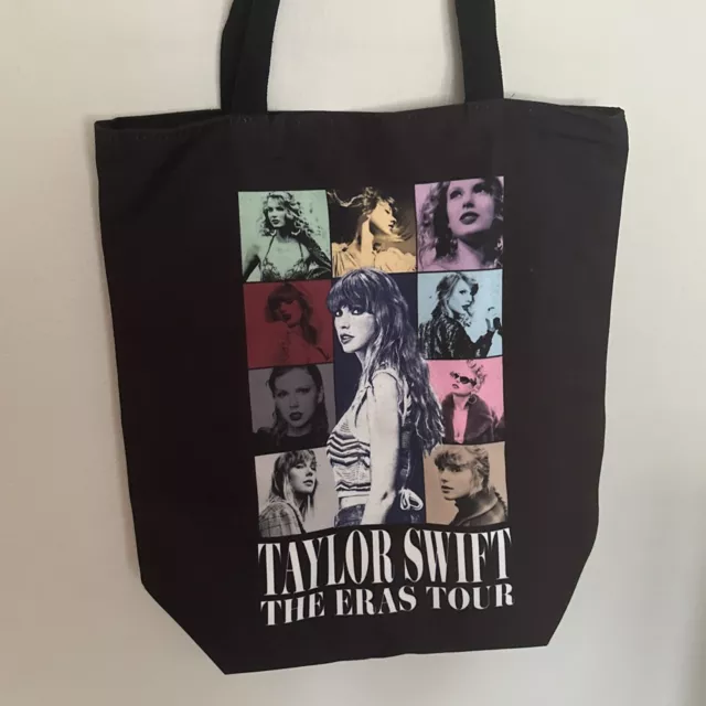 TAYLOR SWIFT THE Eras Tour Official Merchandise Black Tote Bag Limited ...