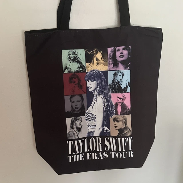 TAYLOR SWIFT 2023 Eras Tour Merch Exclusive Black Tote Bag NEW !!!! £14.71 PicClick UK