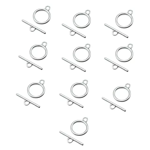 20Pcs/10Set Toggle Jewelry Clasp T-bar Clasp for Bracelet Chain Jewelry Making