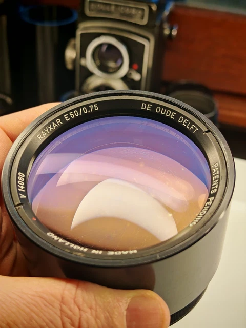 Objectif Industriel Rayxar Oude Delft 50mm F/0.75 – Monture M42 – Lentille Rayons X