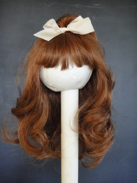 Perruque Cheveux Naturels Pour Poupée – Taille 9 (32 Cm) – Fabriquée En France