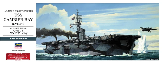 GAMBIER BAY ESCORT Carrier Al Ross Hardback US Navy WWII Model