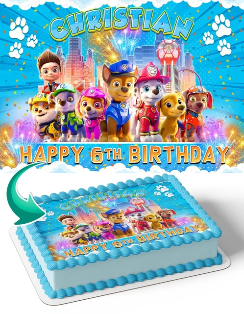 PAW PATROL EDIBLE Cake Topper Party Decoration Edible Image £13.45 ...