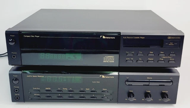 Vintage Nakamichi R-1 Am/Fm Stereo Receiver & Cp-1 Cd/Cassette Player Tested Vintage Nakamichi R-1 Am/Fm Stereo Receiver & Cp-1 Cd/Cassette Player Tested