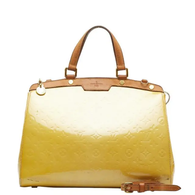 Louis Vuitton Brea Top Handle Bag in Beige Leather M91454 - Authentic LV Handbag