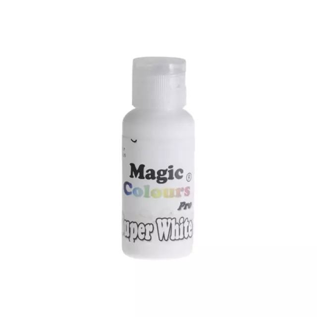 Magic Colours Super Blanco Pro Gel Comida para Colorear Decoración de Tartas