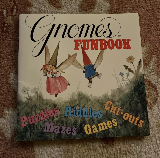 Gnomes Funbook by Rien Poortvliet & Wil Huygen Vintage 1976