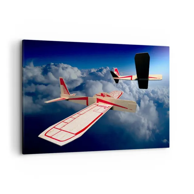 Cuadro Sobre Lienzo 120x80cm Cuadros Pared Planeadores mosca alto modelo Art