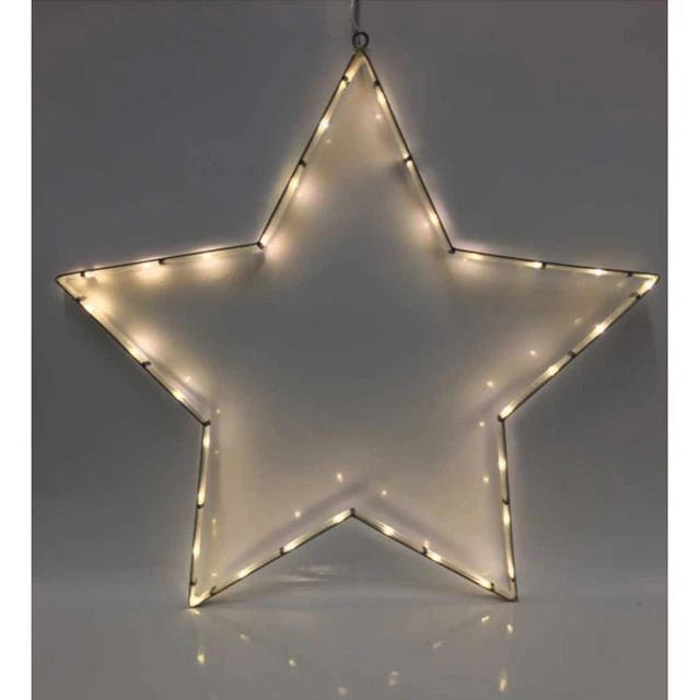 STAR LED Silhouette Fenster Bild Außen Weihnacht Leucht Deko Stern Lichter