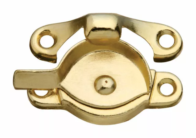 National Hardware  Brass-Plated  Die-Cast Zinc  Sash Lock  1 pk