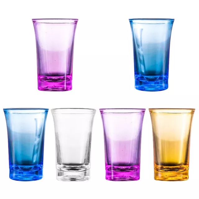 6Pcs 1.2-Ounce Shot Glass Heavy Base Shot Glass Set Party Bar Whiskey Shot Glass