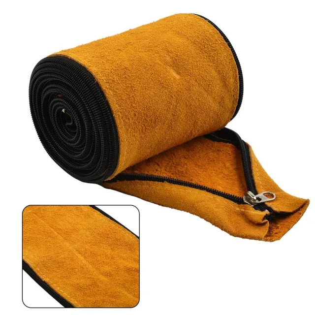 Flame Retardant Tig Mig Leather Cable Cover for Welding Torch 12ft L 4in Wide
