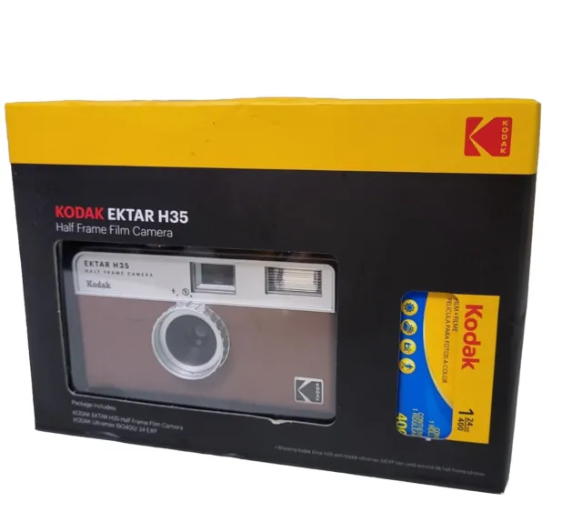 KODAK EKTAR H35 Halfformat-Filmkamera Mit Kodak Ultramax 400/24exp Rollfilm-Brau