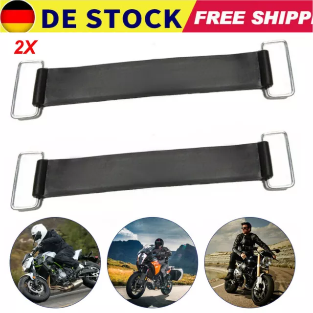 2x Motorrad Batterie Band Spannband Gummi Spannband Befestigungsgurt Gurtband