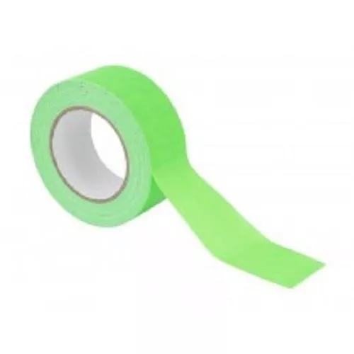 NASTRO GAFFA 50mm X 25 Mt FLUO NEON VERDE SCRIVIBILE SCOTCH REAGENTE UV