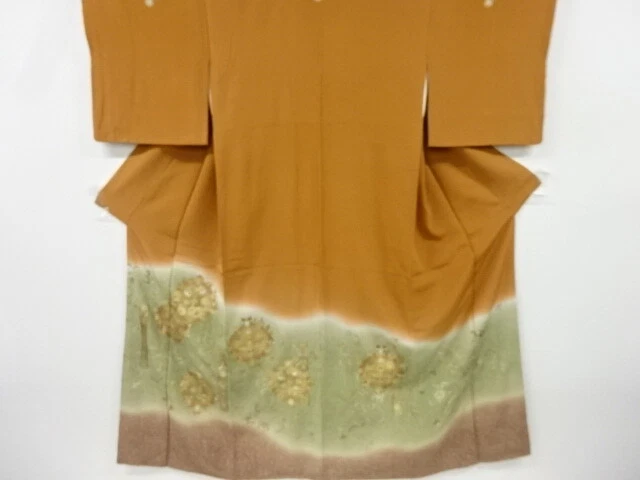 5945534: Japanese Kimono / Vintage Iro Tomesode / Kinsai / Flower Arabesque / Ar