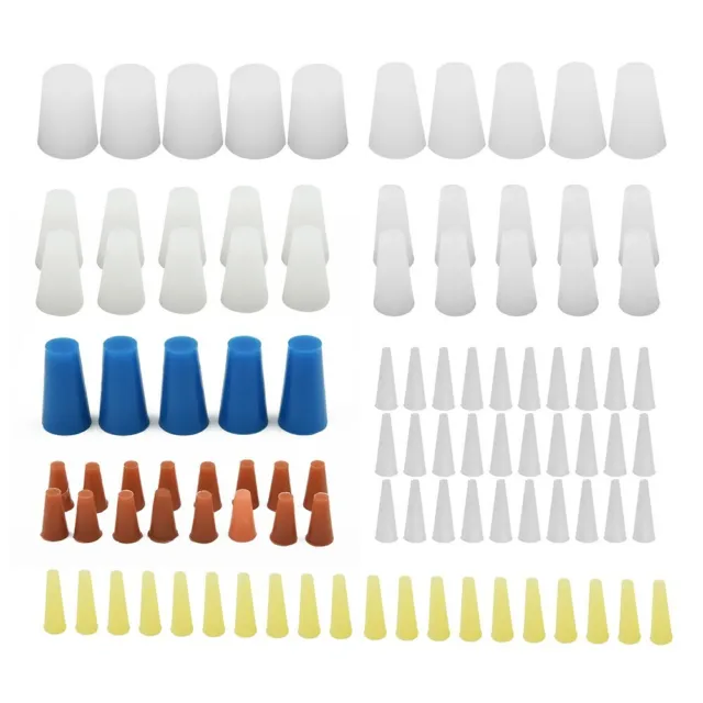 100pc Masquant Kit Assortiment - Haut Temp Silicone Poudre Revêtement Bougies