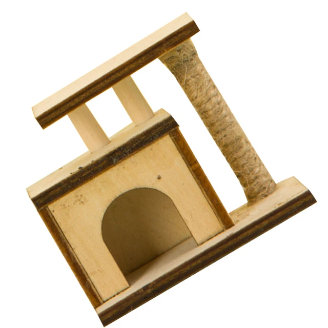 Adorable Miniature Toy Wear-resistant Mini House Decor Mini House Miniature Cat