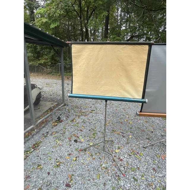 Vintage Radiant Movie Projector Screen 30x40 with Tripod